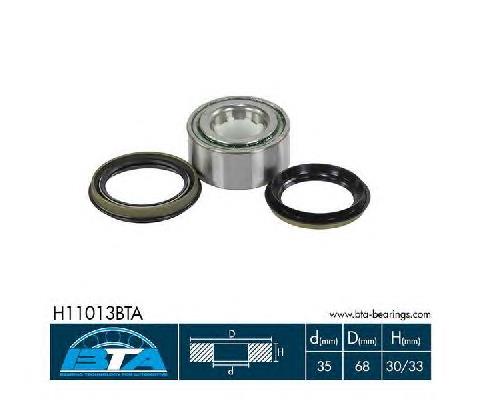 Комплект підшипник маточини передньої BTA H11013BTA ціна, від 13.87 USD