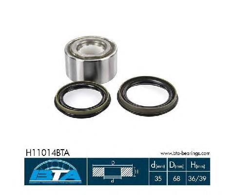 Комплект підшипник маточини передньої BTA H11014BTA ціна, від 14.42 USD