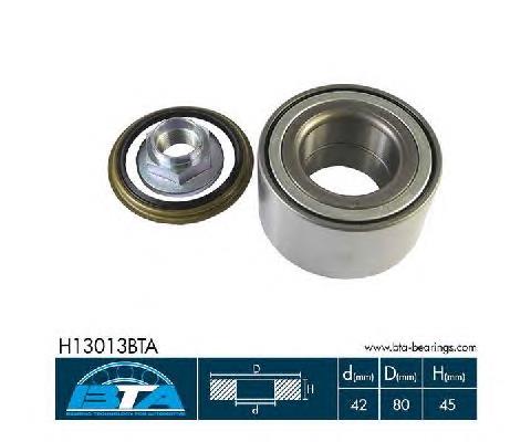 Комплект підшипник маточини передньої BTA H13013BTA ціна, від 18.15 USD
