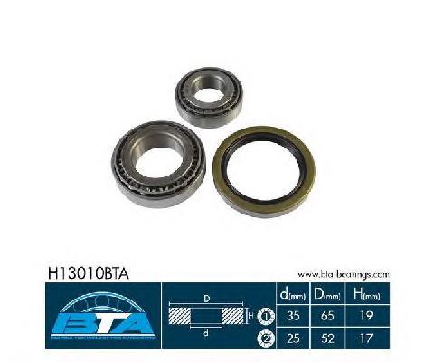Комплект підшипник маточини передньої BTA H13010BTA ціна, від 14.14 USD
