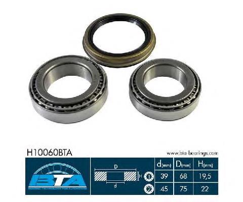 H10060BTA BTA Підшипник маточини передньої