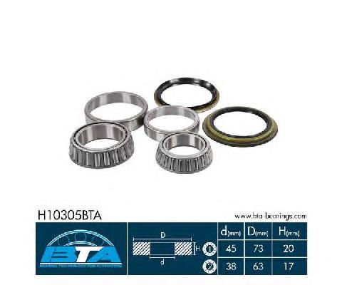 Комплект підшипник маточини передньої BTA H10305BTA ціна, від 16.12 USD
