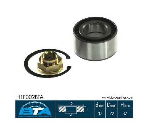 H1F002BTA BTA Підшипник маточини передньої