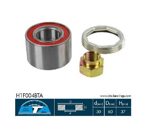 Комплект підшипник маточини передньої BTA H1F004BTA ціна, від 11.36 USD