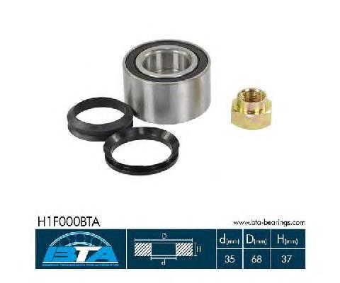 Комплект підшипник маточини передньої BTA H1F000BTA ціна, від 17.59 USD