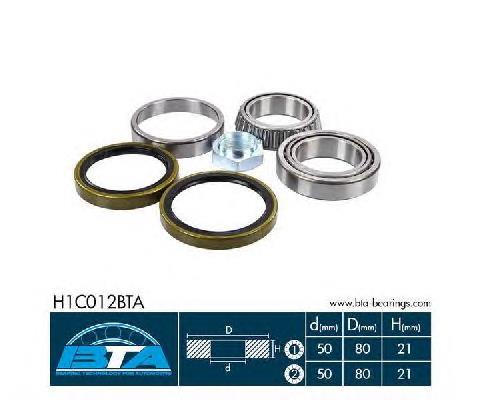 Комплект підшипник маточини передньої BTA H1C012BTA ціна, від 22.27 USD