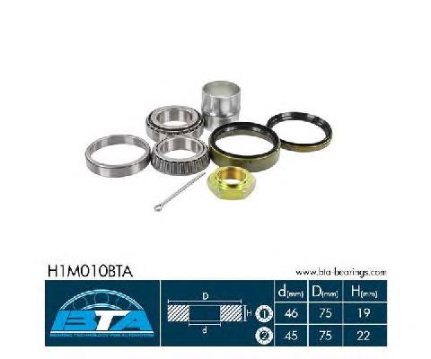 Комплект підшипник маточини передньої BTA H1M010BTA ціна, від 17.10 USD