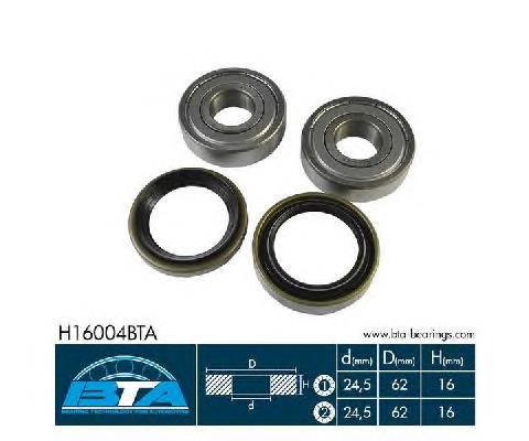 Комплект підшипник маточини передньої BTA H16004BTA ціна, від 5.97 USD