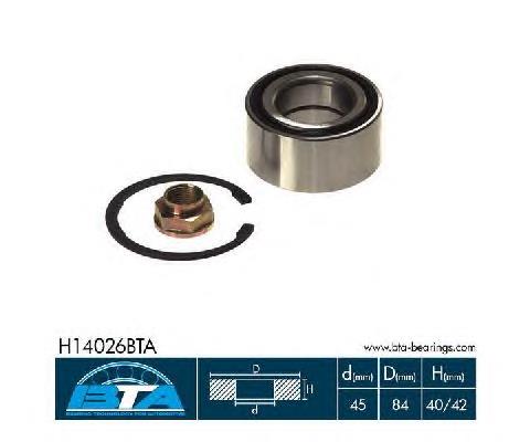 Купити H14026BTA BTA Підшипник ступиці передньої