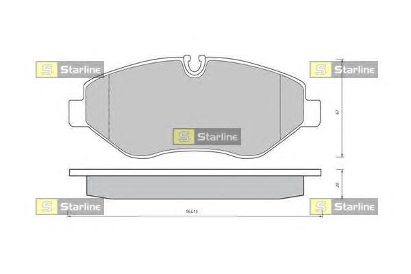 Гальмівні колодки Starline BDS426 ціна, від 23.87 USD