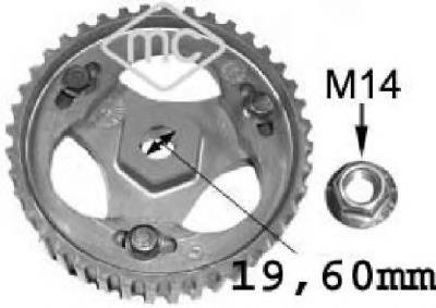 Шестерня розподільчого вала Metalcaucho 05644 ціна, від 18.64 USD