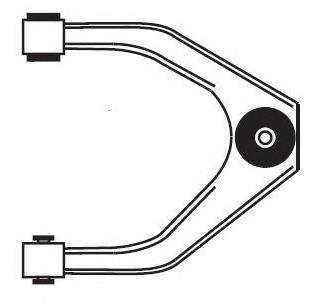 Важіль передньої підвіски верхній, лівий 3449 Frap