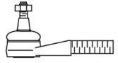 Накінечник рульової тяги, зовнішній 963 Frap