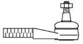 Накінечник рульової тяги, внутрішній, правий 961 Frap