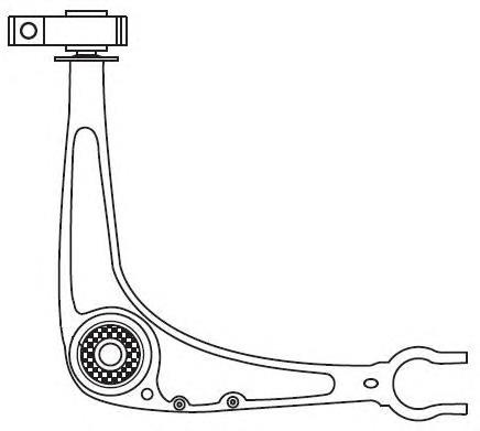 Важіль передньої підвіски нижній, лівий 4421 Frap