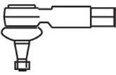 Накінечник рульової тяги, зовнішній 2307 Frap