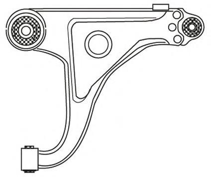 Важіль передньої підвіски нижній, лівий 2255 Frap