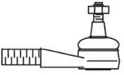 Накінечник центральної рульової тяги, лівий 1328 Frap