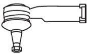 Накінечник рульової тяги, зовнішній 1560 Frap