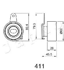14510PG6013 Honda Ролик натягувач
