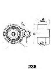 Ролик натягувача ременя ГРМ 45236 Japko