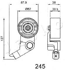 Ролик натягувача ременя ГРМ 45245 Japko