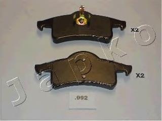 51992 Japko Колодки гальмівні задні, дискові