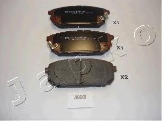 51K03 Japko Колодки гальмівні задні, дискові