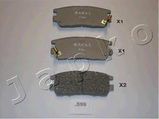 Задні дискові колодки Japko 51599