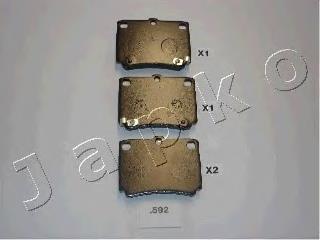 Купити 51592 Japko Колодки гальмівні передні, дискові