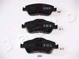 Колодки гальмівні передні, дискові 50250 Japko