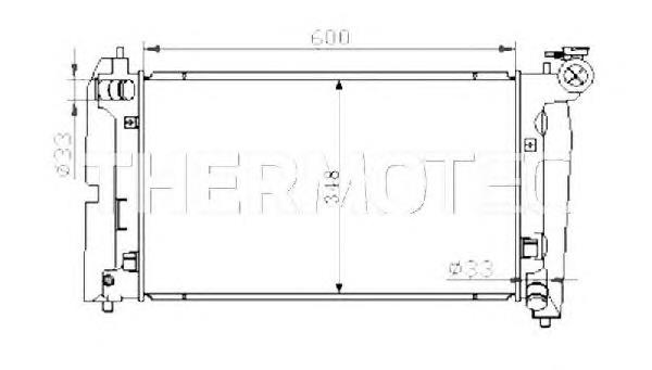 Купити D72023TT Thermotec Радіатор двигуна