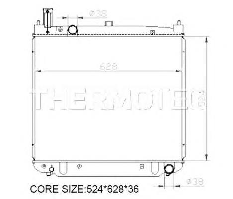Радіатор основний Thermotec D72017TT ціна, від 131.12 USD