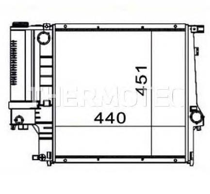 Радіатор основний Thermotec D7B009TT ціна, від 105.84 USD