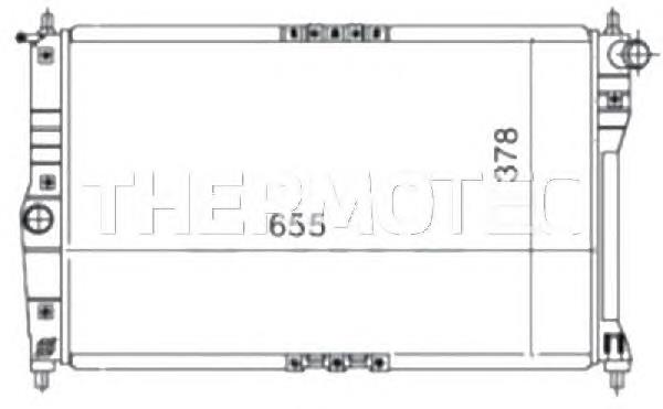 Купити D70008TT Thermotec Радіатор двигуна