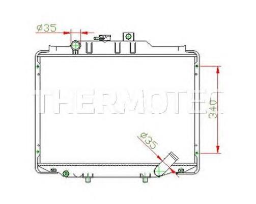 Купити D70505TT Thermotec Радіатор двигуна