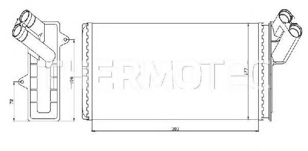 Радіатор пічки D6P004TT Thermotec