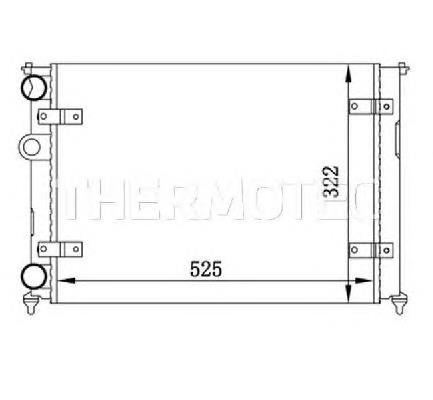 Купити D7W029TT Thermotec Радіатор двигуна