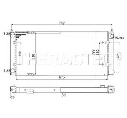 Радіатор охолодження Thermotec D7W028TT