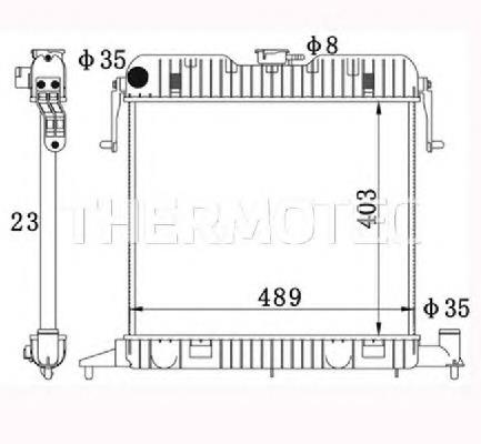 Радіатор охолодження Thermotec D7X036TT