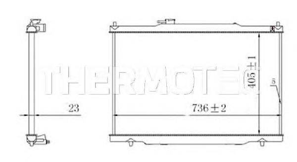 Радіатор D7P019TT Thermotec