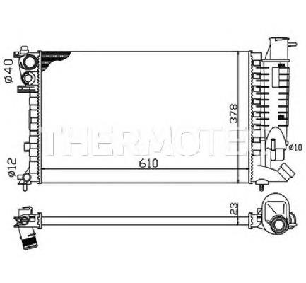 Радіатор охолодження Thermotec D7P014TT
