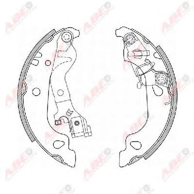 Колодки гальмові задні, барабанні ABE C0F018ABE ціна, від 24.16 USD