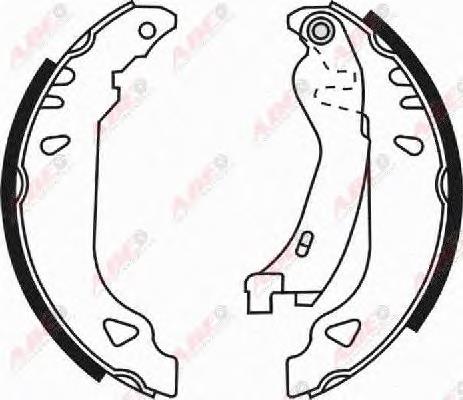 Колодки гальмові задні, барабанні ABE C0F006ABE ціна, від 13.68 USD
