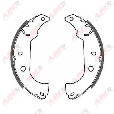 Колодки гальмові задні, барабанні ABE C0F004ABE ціна, від 19.72 USD