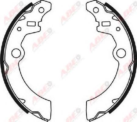 Колодки гальмові задні, барабанні ABE C08021ABE ціна, від 14.26 USD