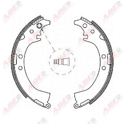 Колодки гальмові задні, барабанні ABE C02061ABE ціна, від 17.04 USD