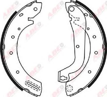 Колодки гальмові задні, барабанні ABE C01046ABE ціна, від 30.15 USD