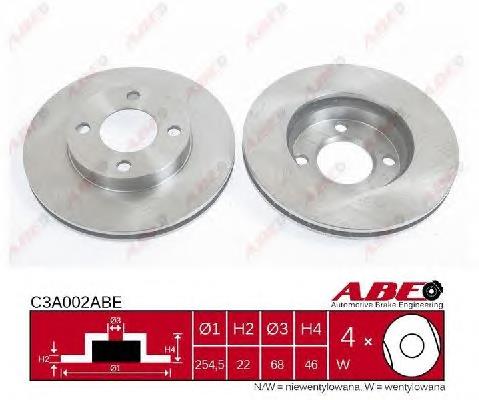 Гальмівні диски передні C3A002ABE ABE