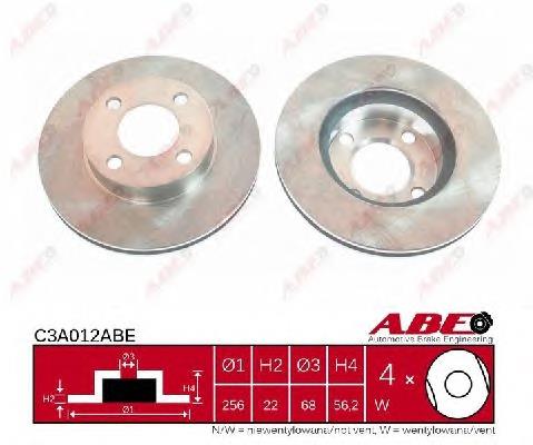 Гальмівні диски передні C3A012ABE ABE